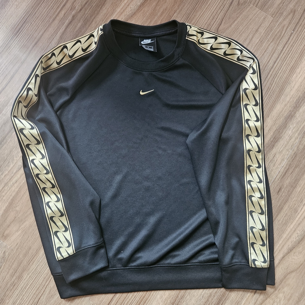 Women's Nike Black and Gold Sweatshirt Size XL